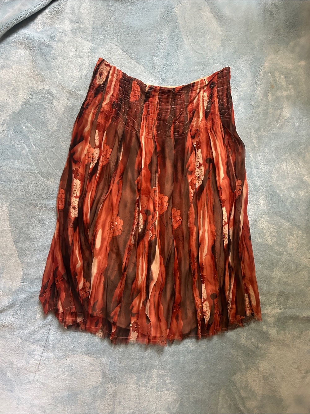 Vintage silk Y2K fairycore mirasol skirt HTF